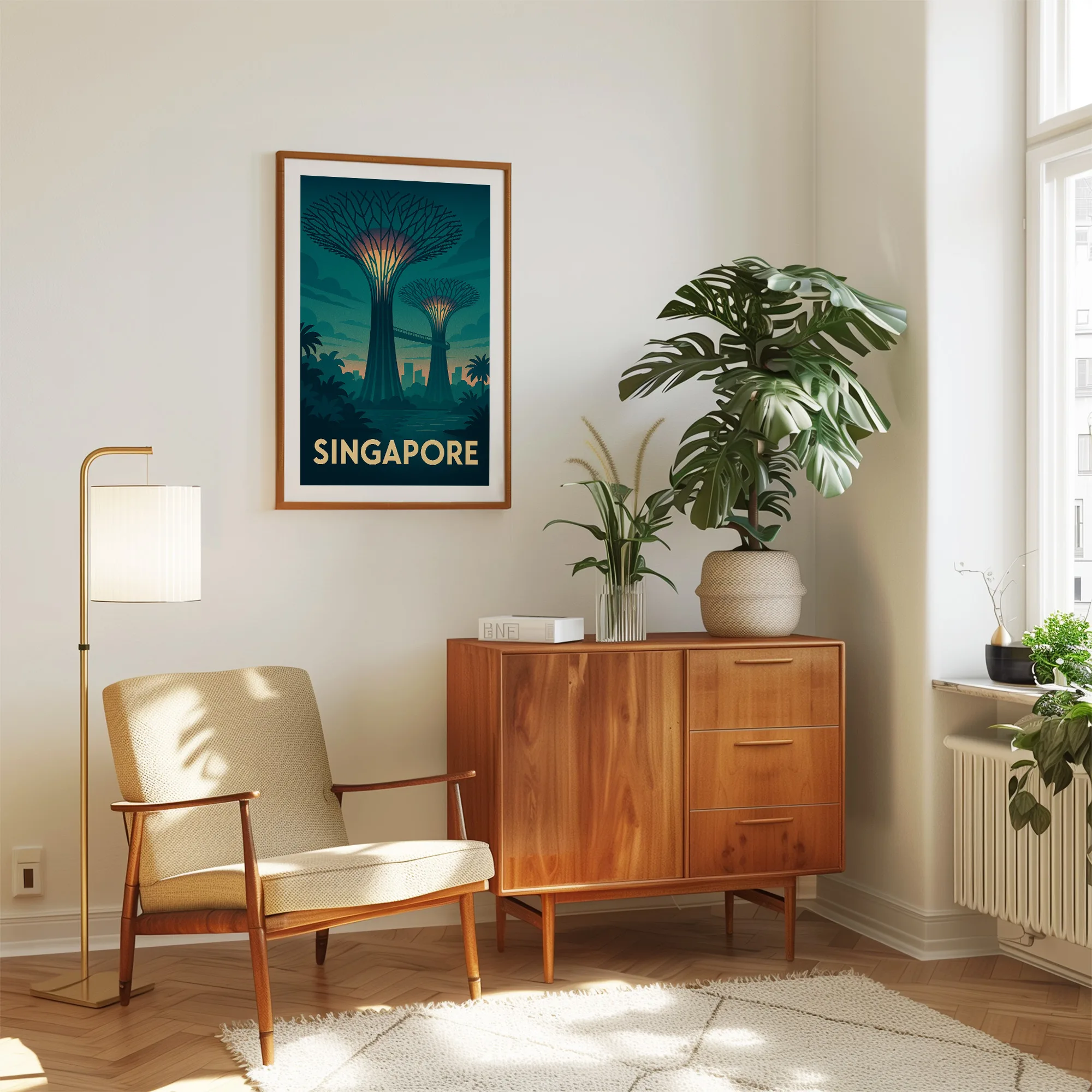 Singapore graphic print