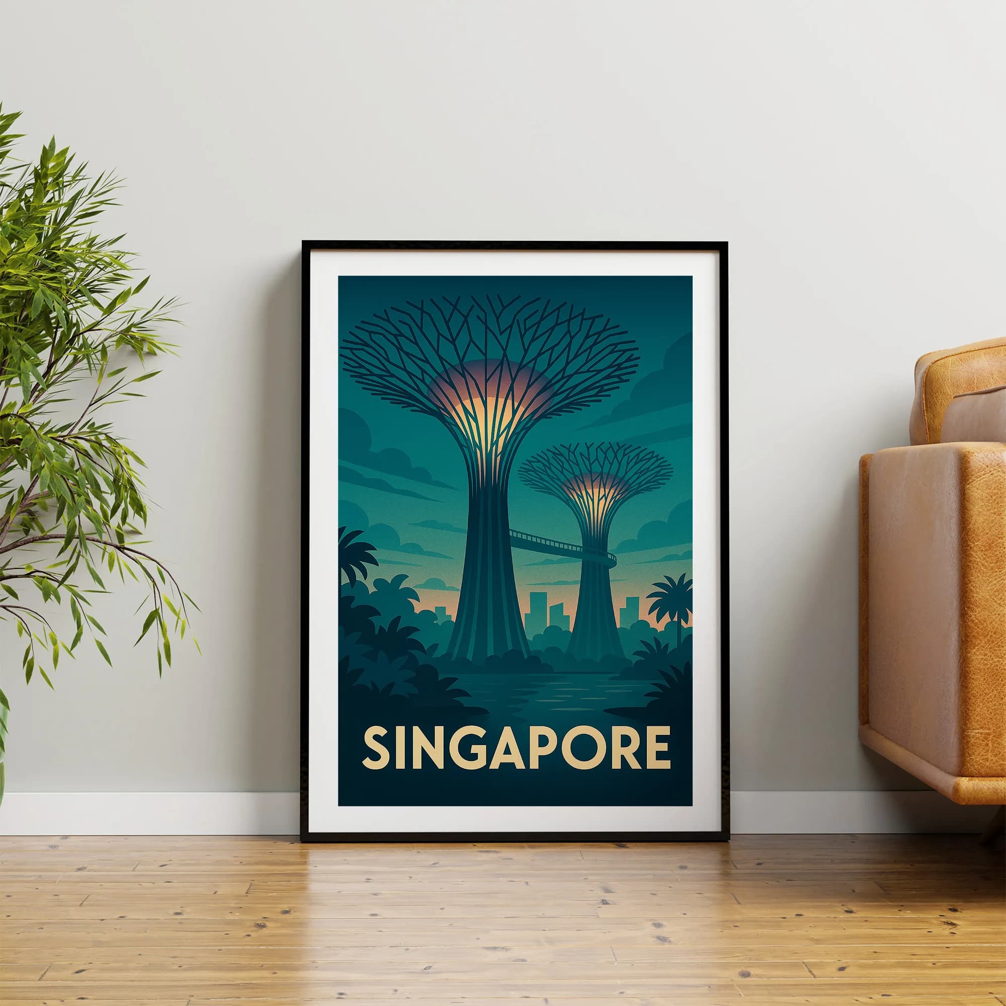 Singapore graphic print