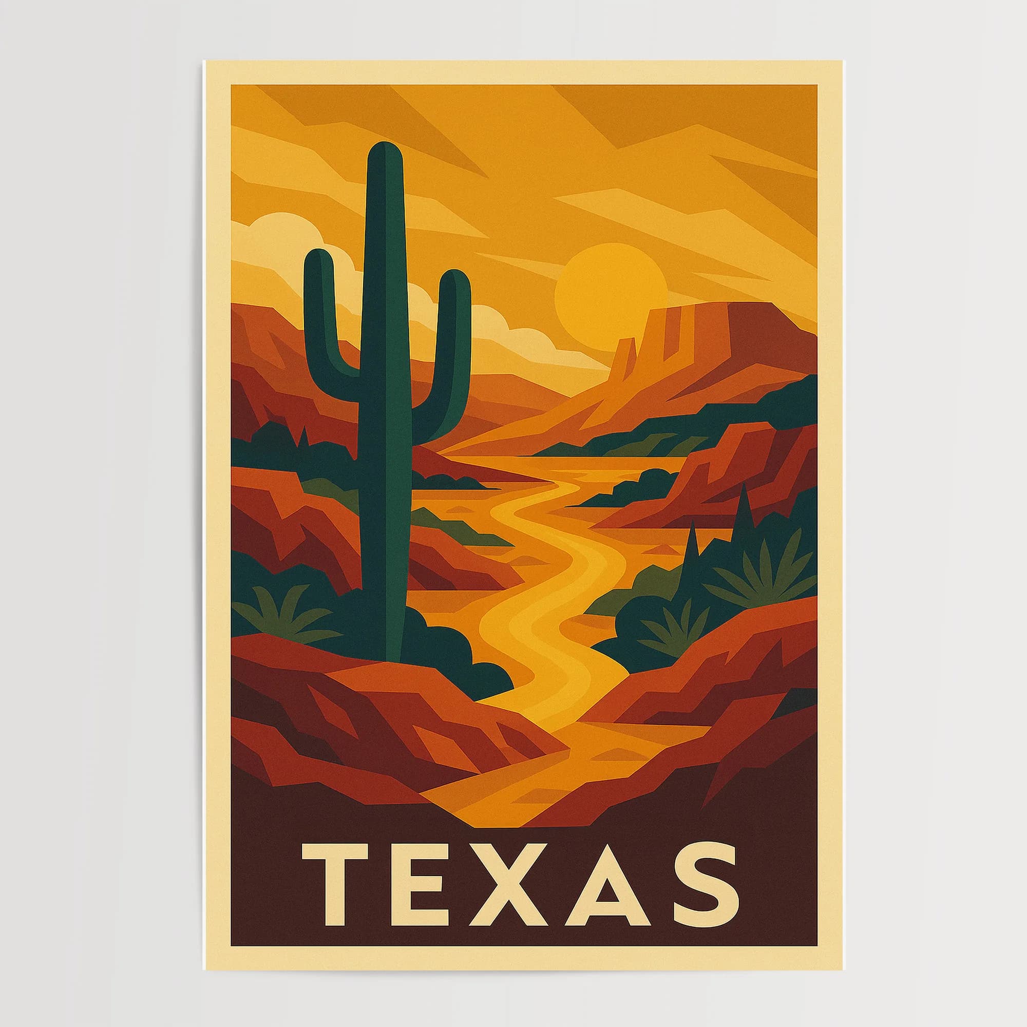Texas graphic print