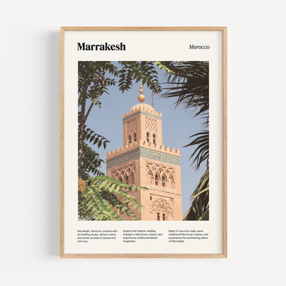 Marrakesh Travel Poster