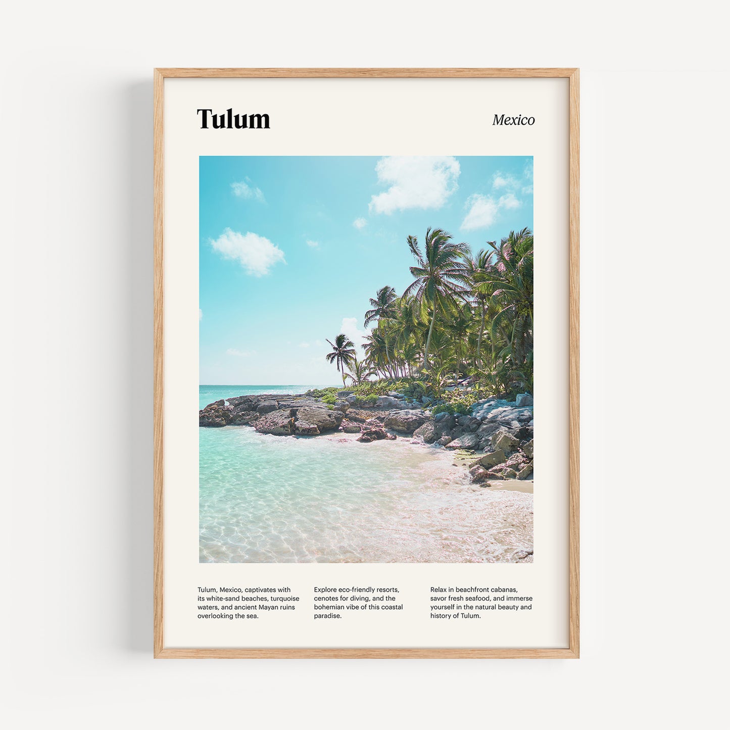 Tulum Travel Poster