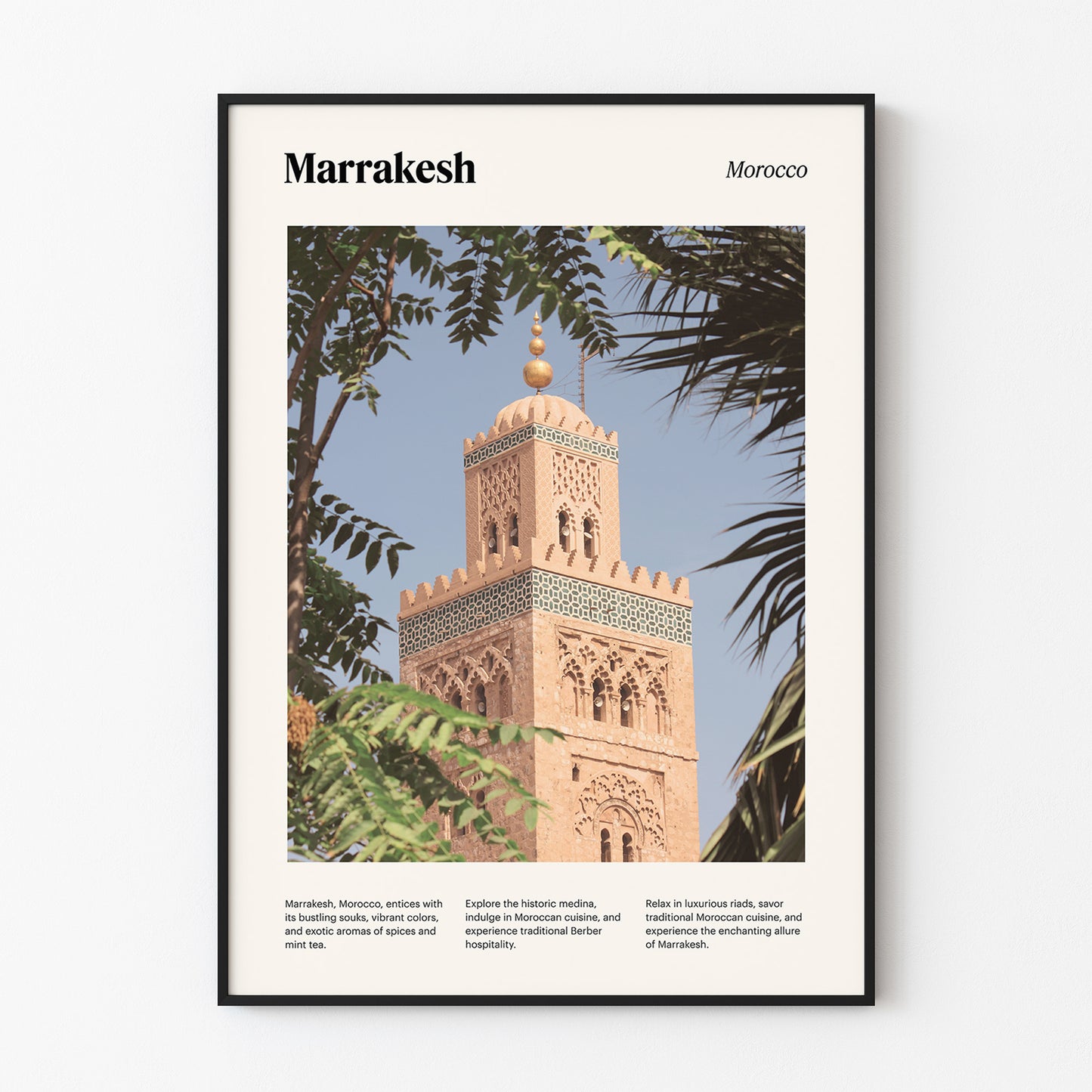 Marrakesh Travel Poster