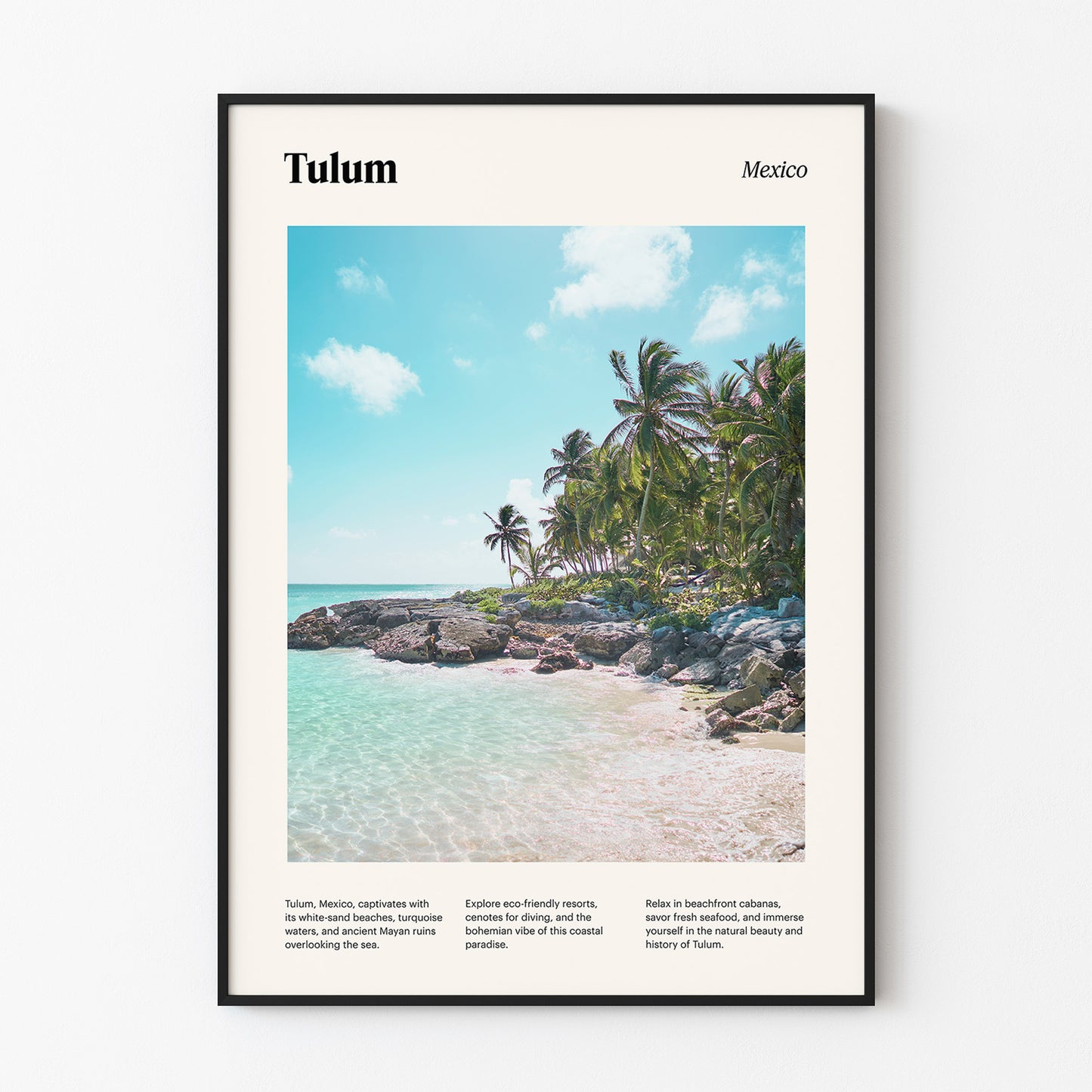 Tulum Travel Poster