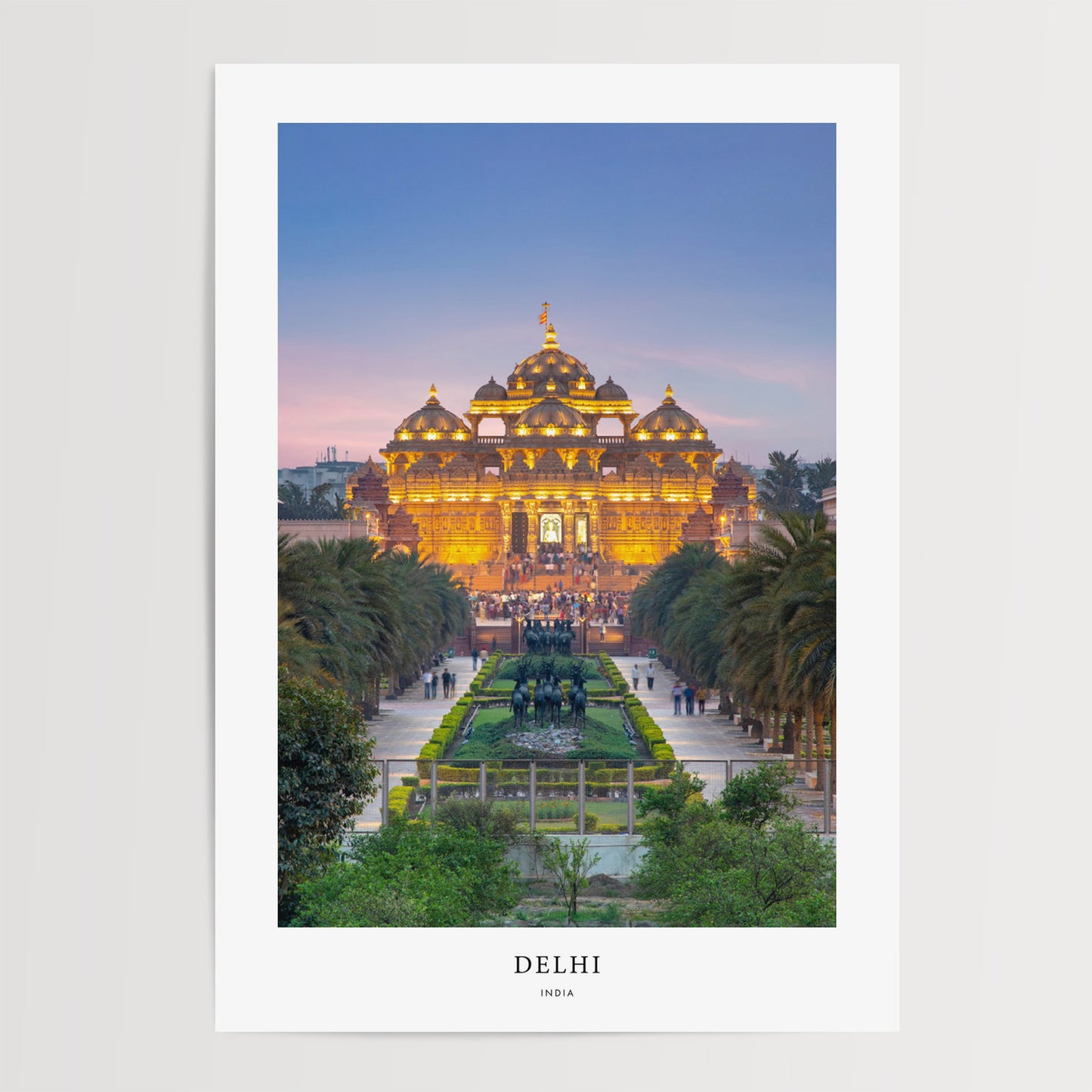 Delhi Travel Poster