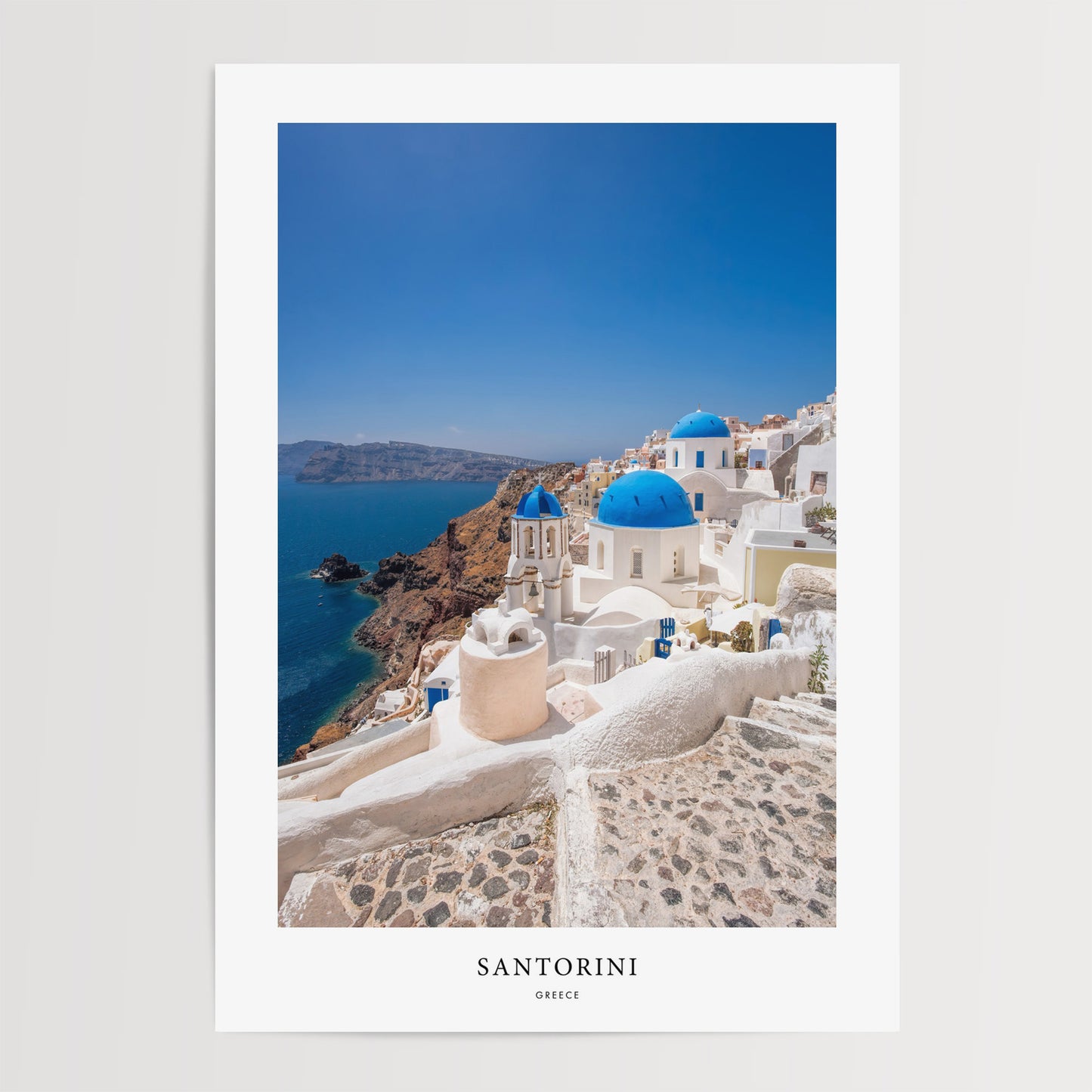 Santorini Travel Poster