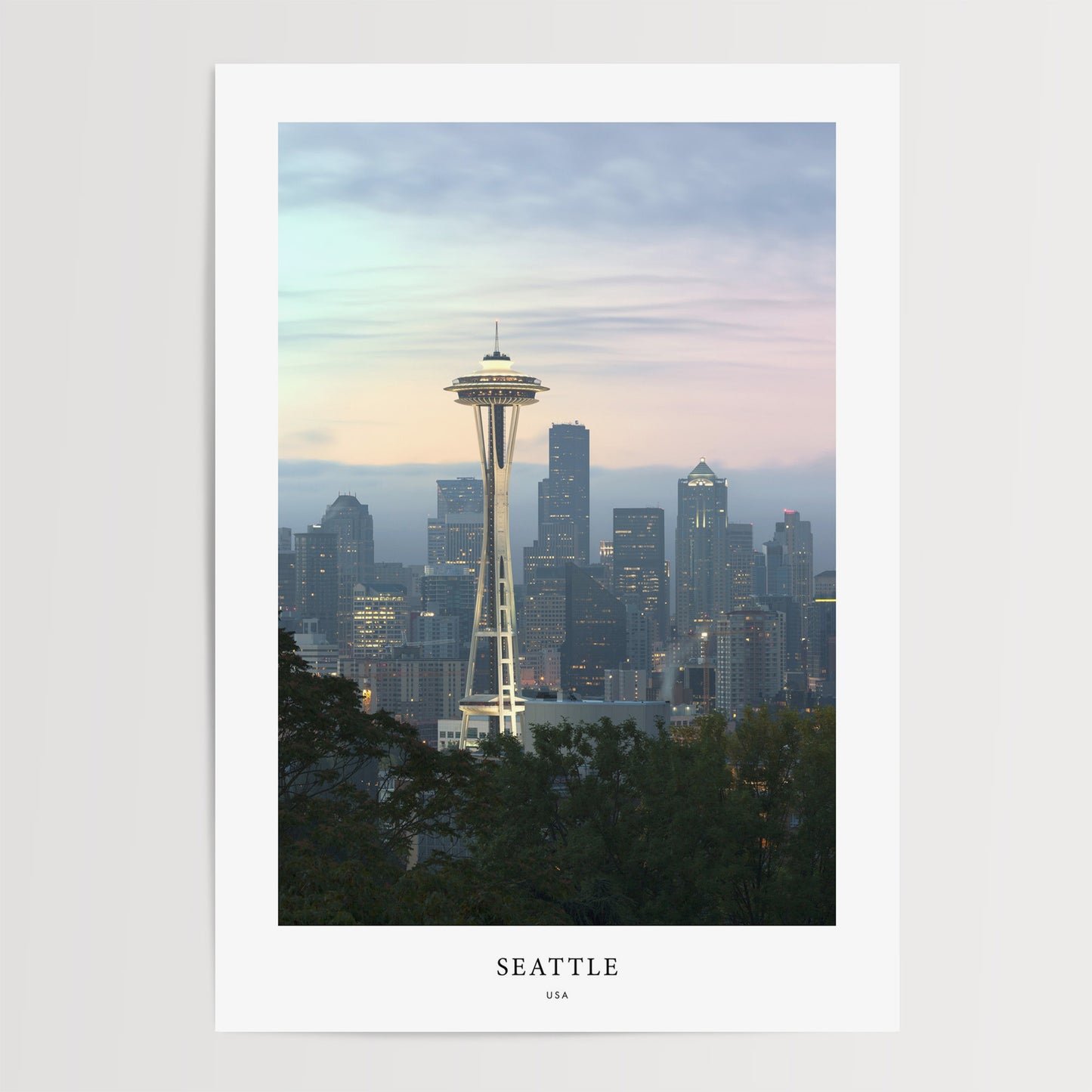 Seattle Travel Poster