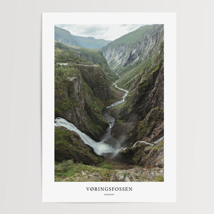 Vøringsfossen Travel Poster