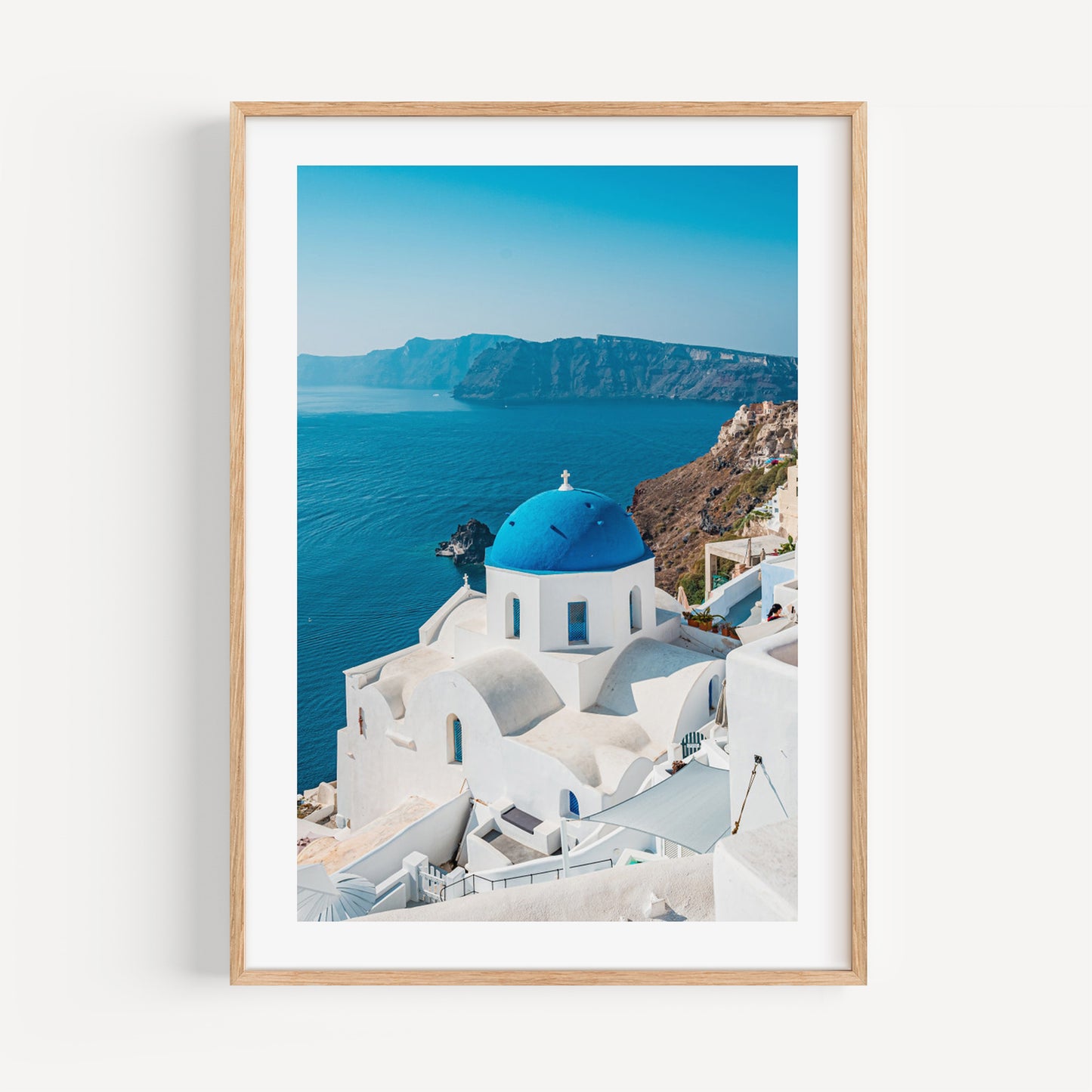 Santorini Landscape Poster