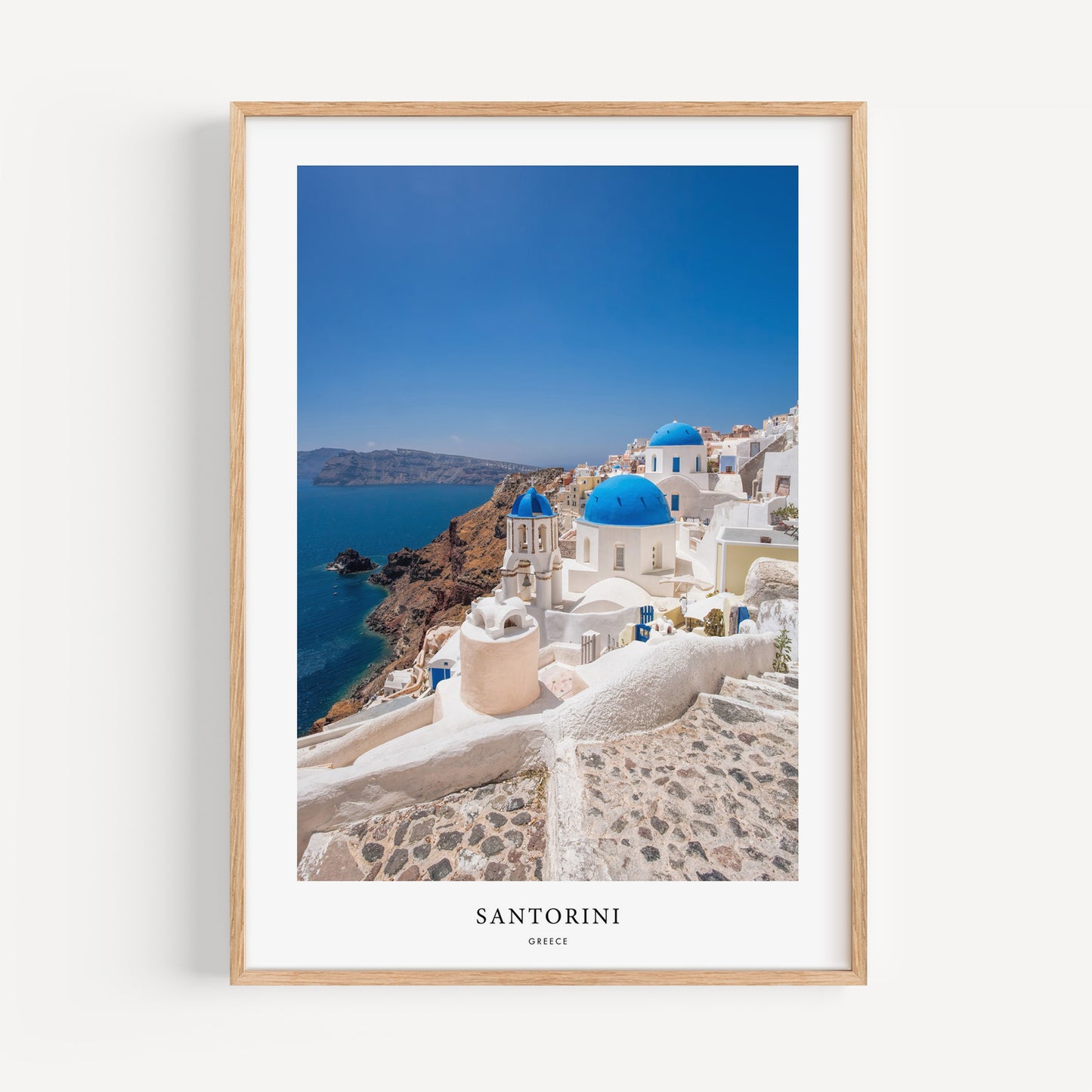 Santorini Travel Poster