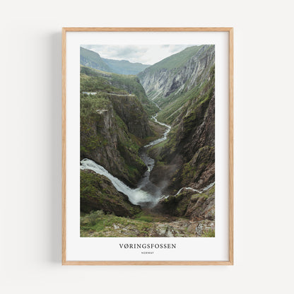 Vøringsfossen Travel Poster