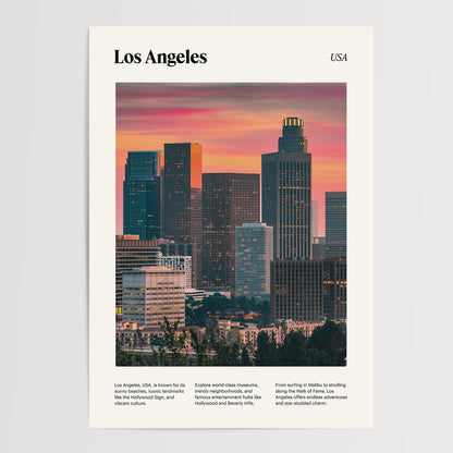 Los Angeles Travel Poster