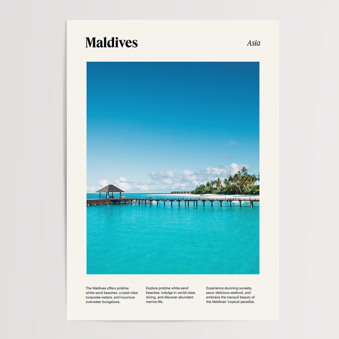 Maldives Graphic Poster