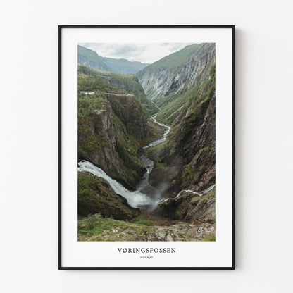 Vøringsfossen Travel Poster