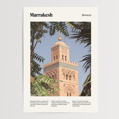 Marrakesh Travel Poster