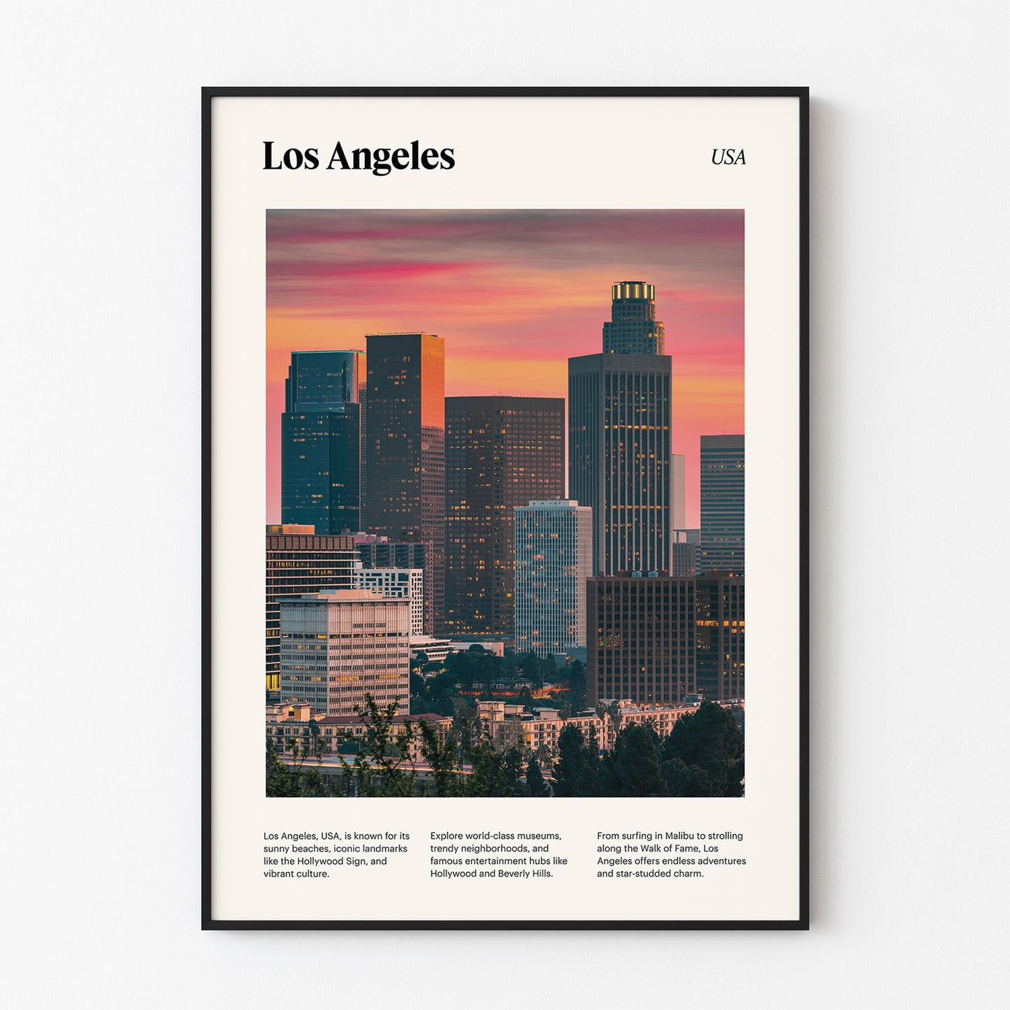 Los Angeles Travel Poster