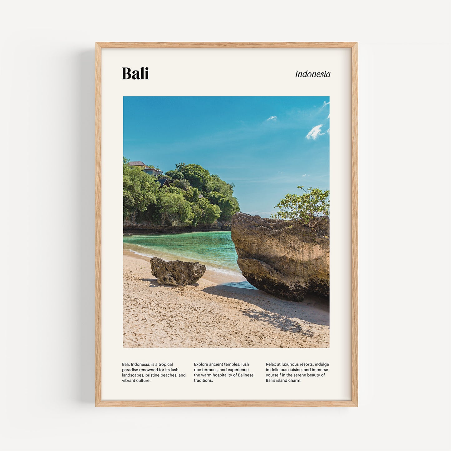 Bali Travel Poster