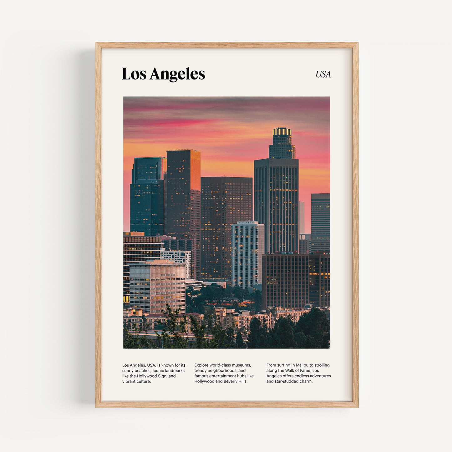 Los Angeles Travel Poster