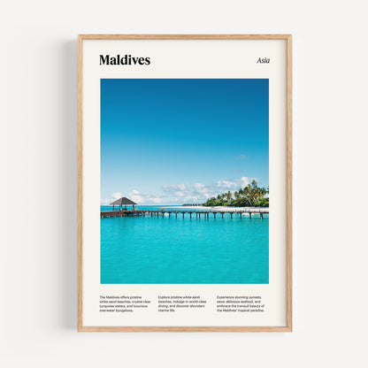 Maldives Graphic Poster