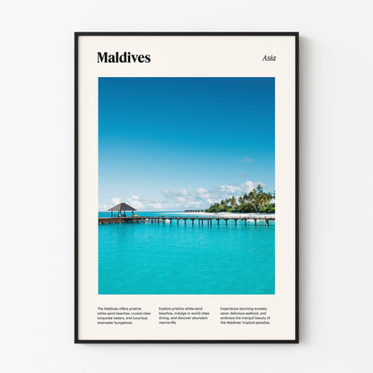 Maldives Graphic Poster