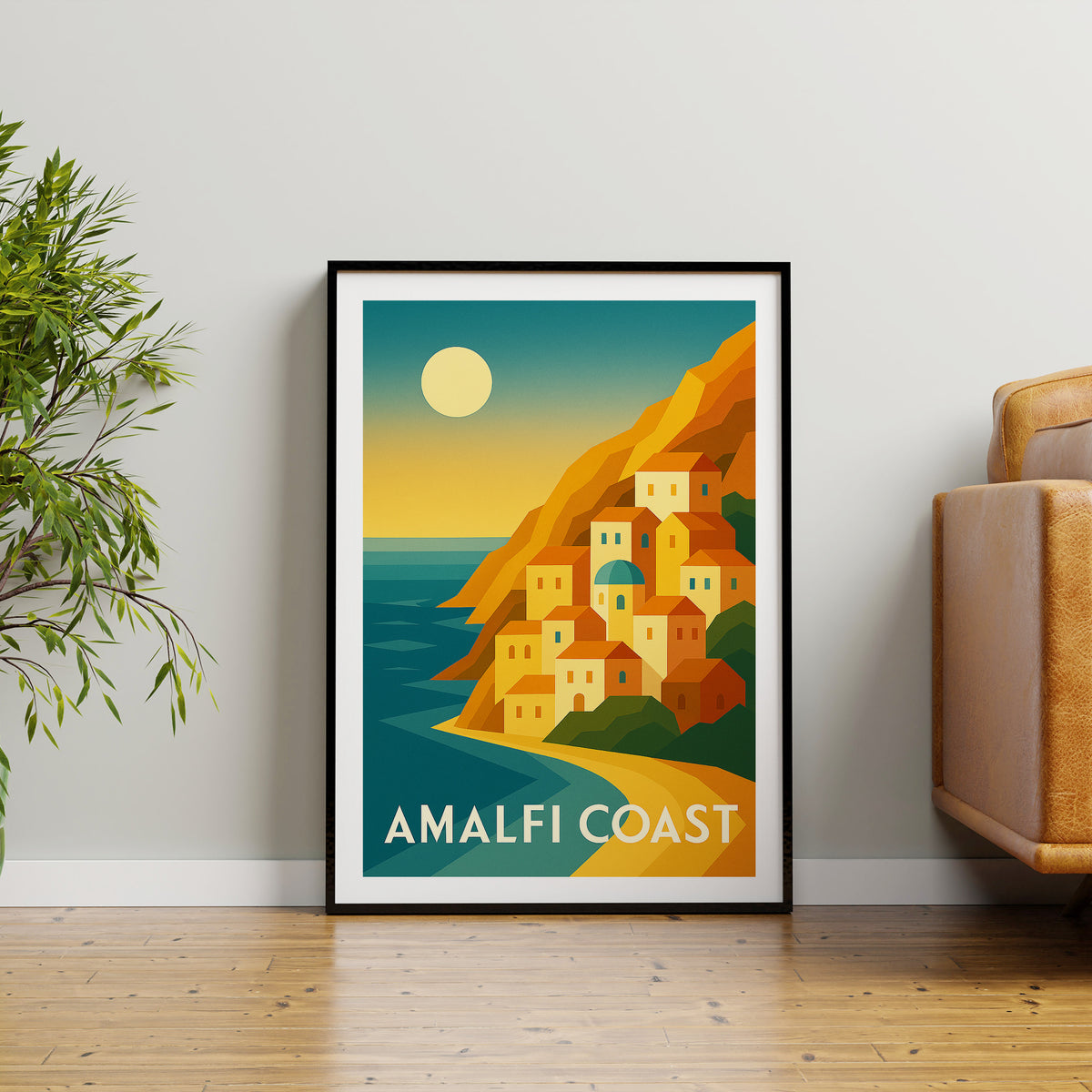 Amalfi Coast graphic print