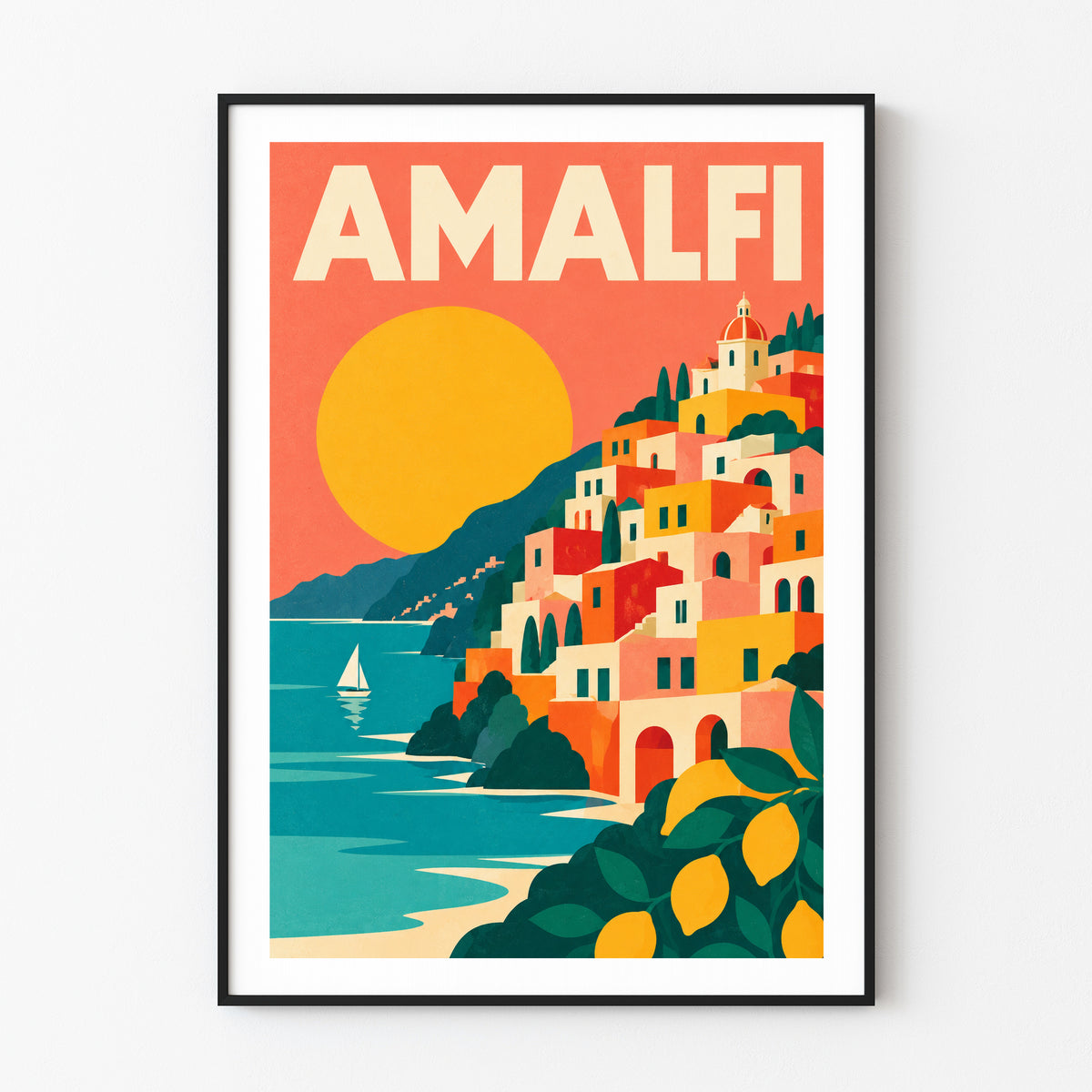 Amalfi graphic print
