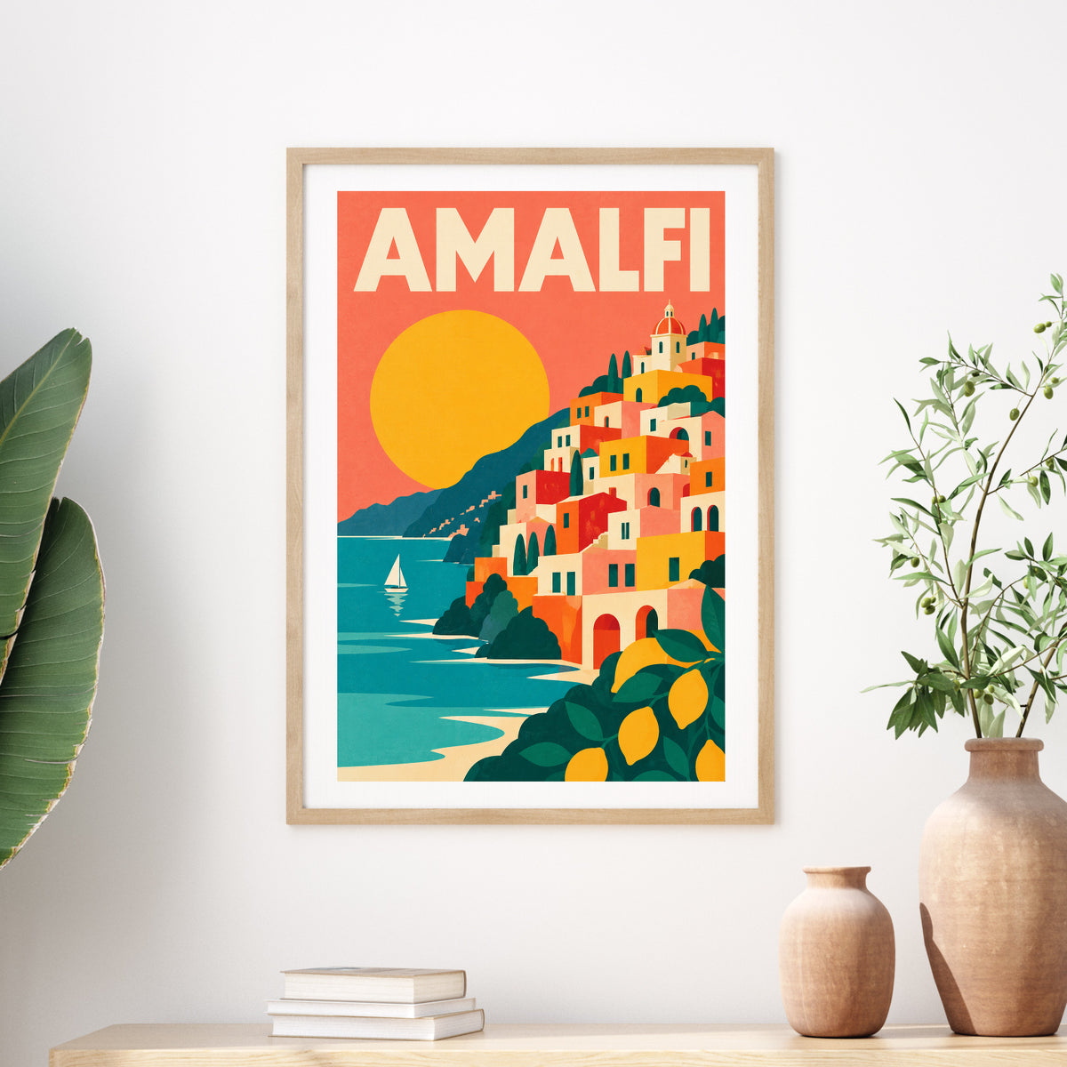 Amalfi graphic print