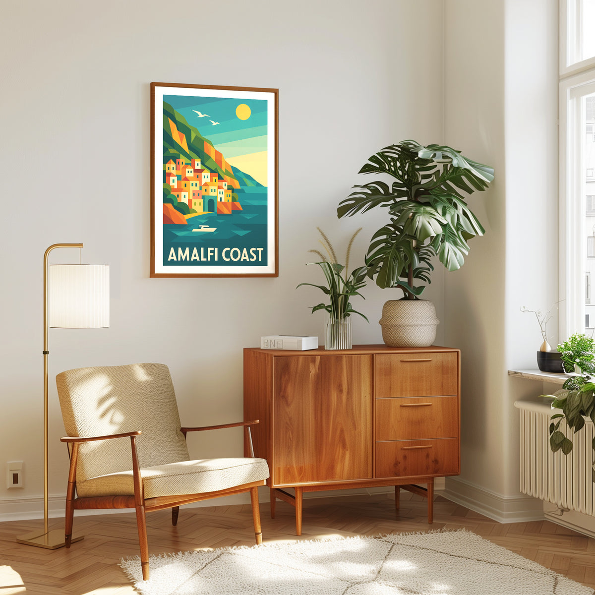 Amalfi graphic print
