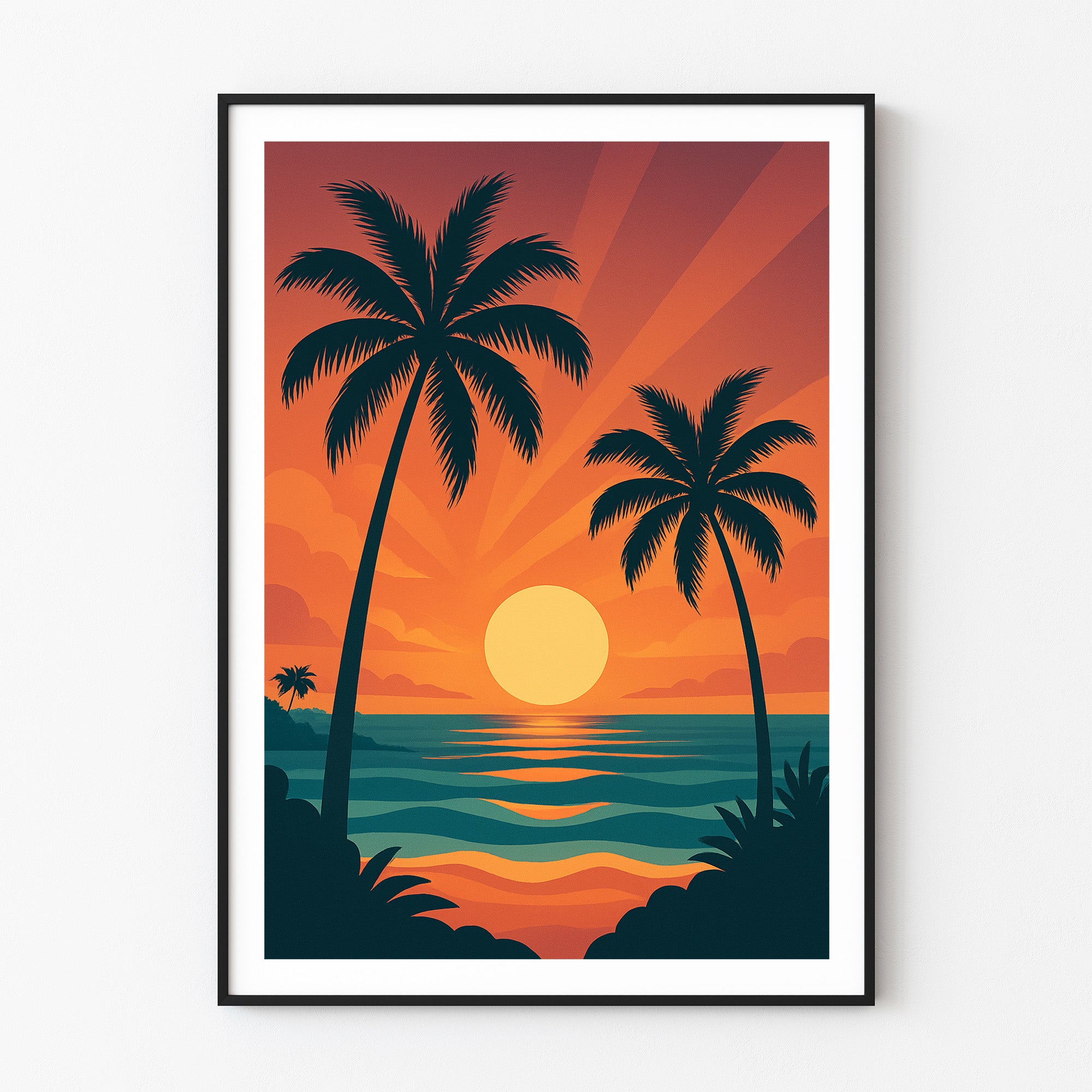 Beach graphic print