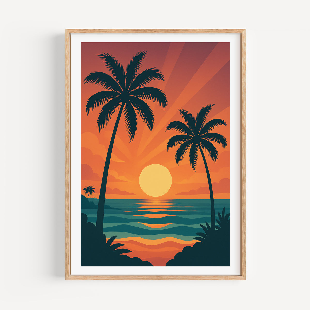Beach graphic print