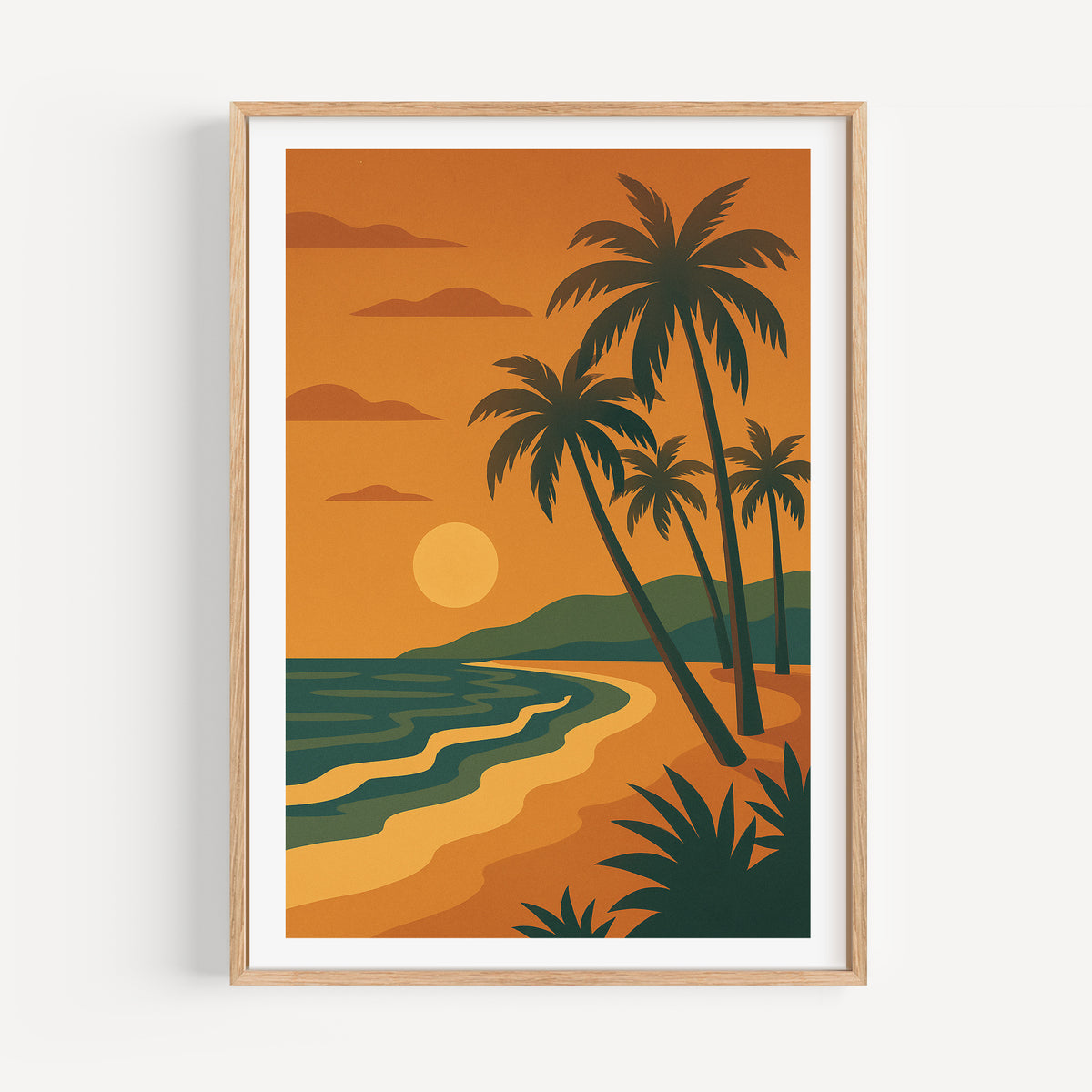 Beach graphic print
