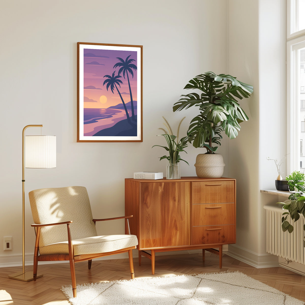 Beach graphic print