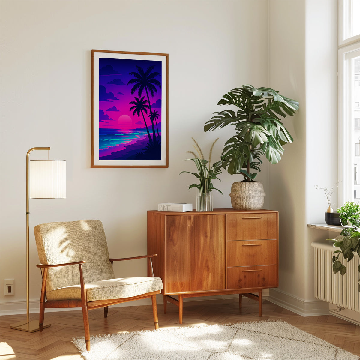 Beach graphic print