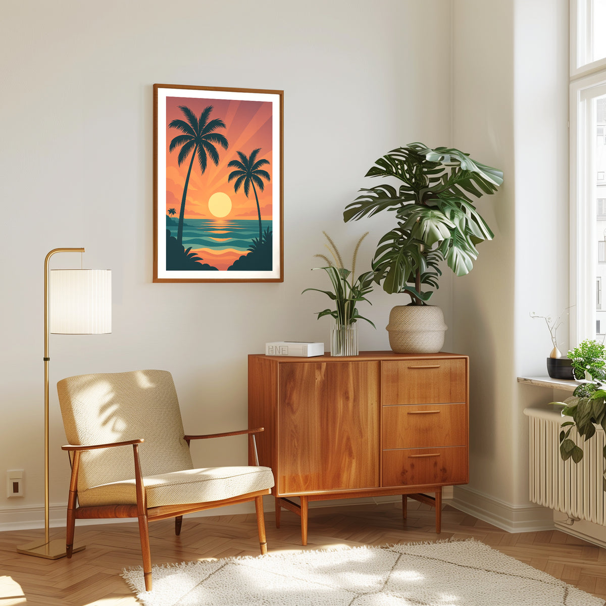 Beach graphic print