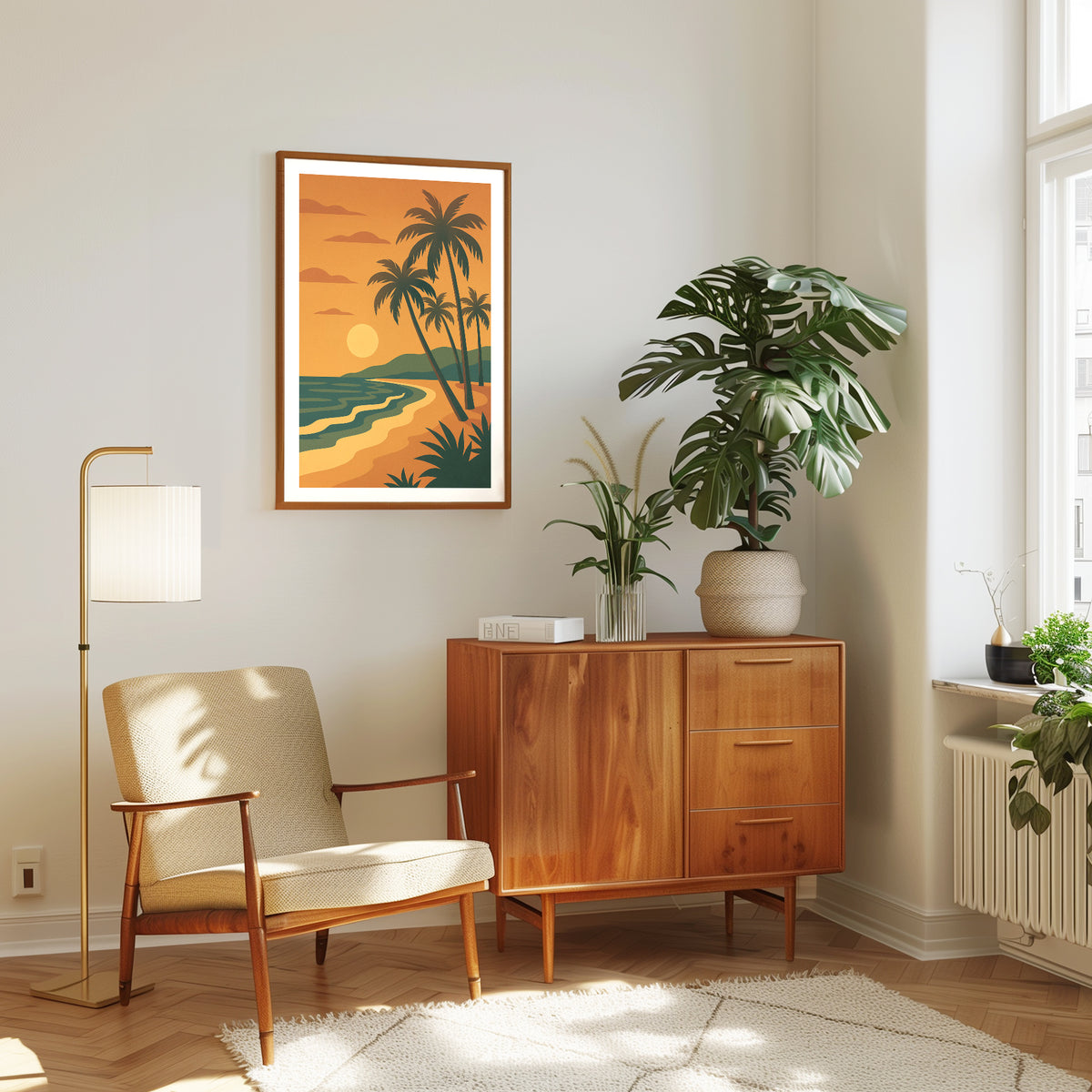 Beach graphic print