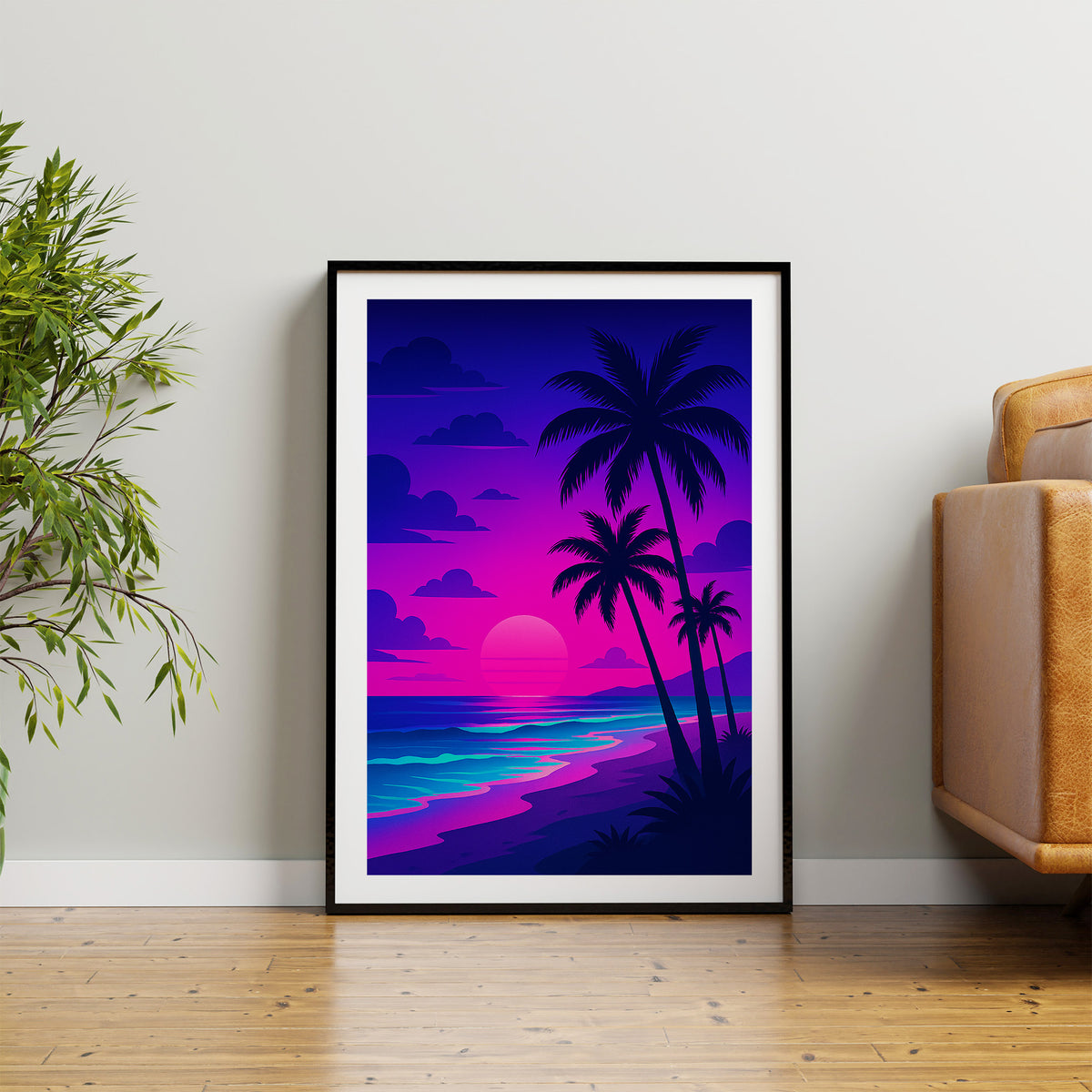 Beach graphic print