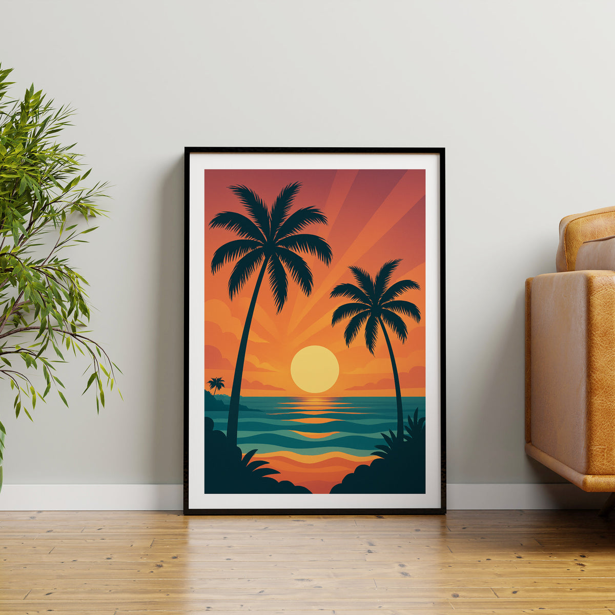 Beach graphic print