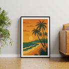 Beach graphic print
