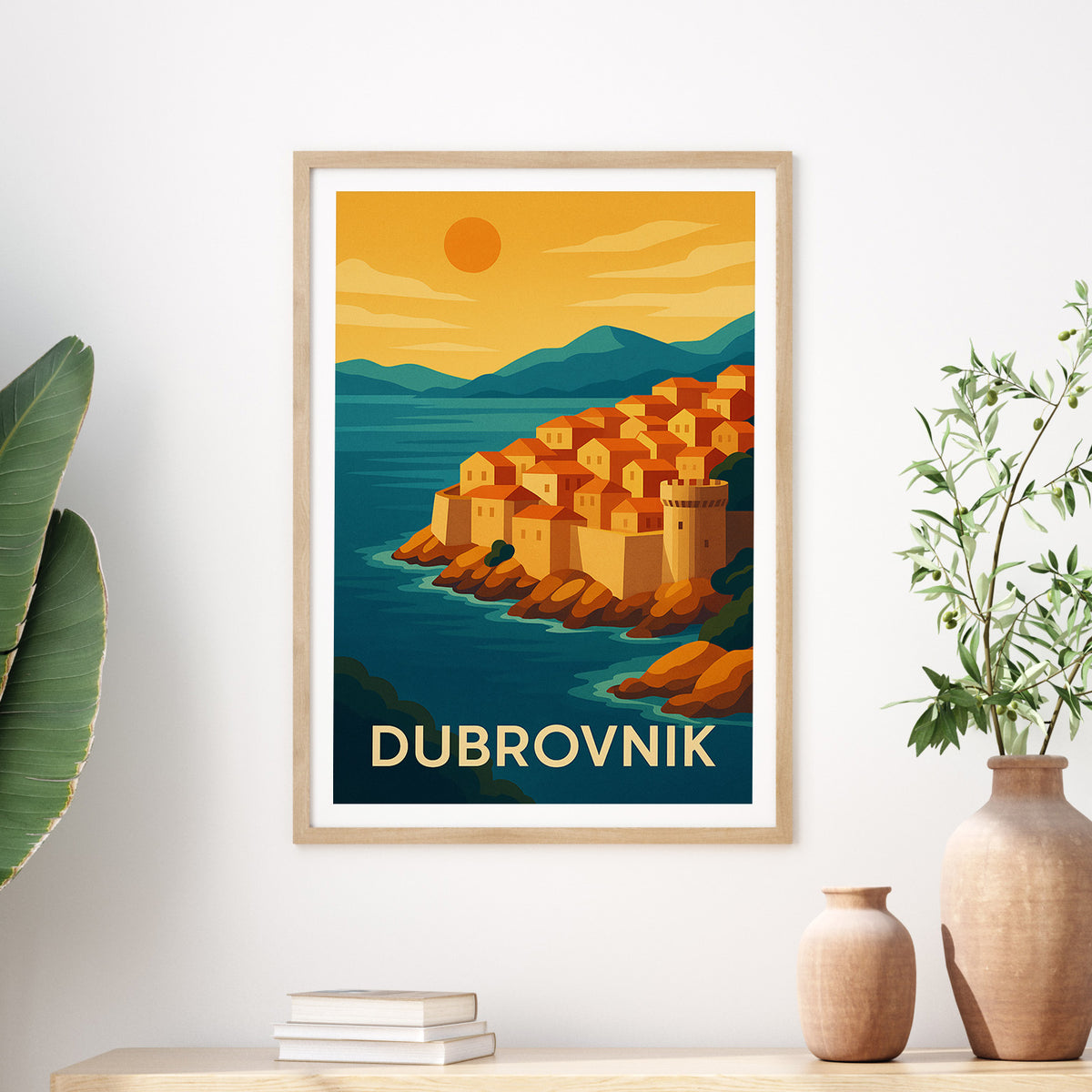 Dubrovnik graphic print