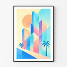 Geometric Skyline print