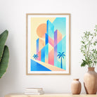 Geometric Skyline print