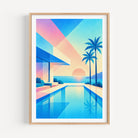 Geometric Sunset print