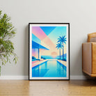 Geometric Sunset print