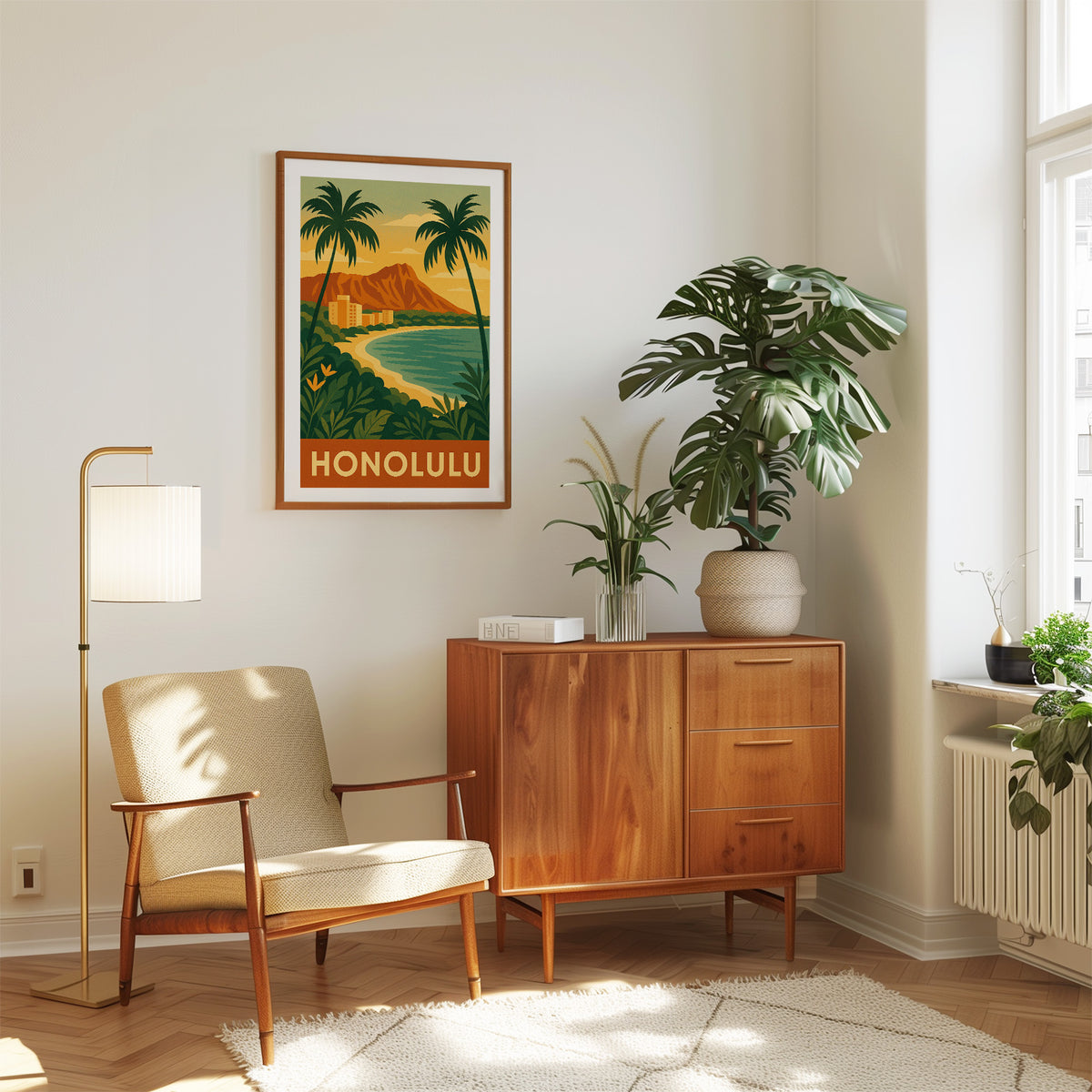 Honolulu graphic print