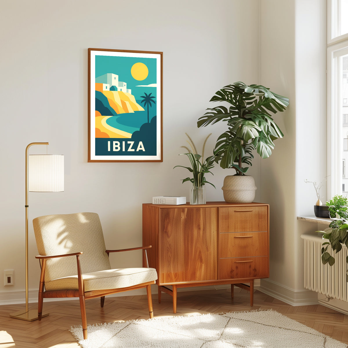 Ibiza graphic print