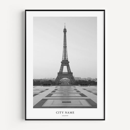 Custom black and white City Prints (Any City, State, or Country)