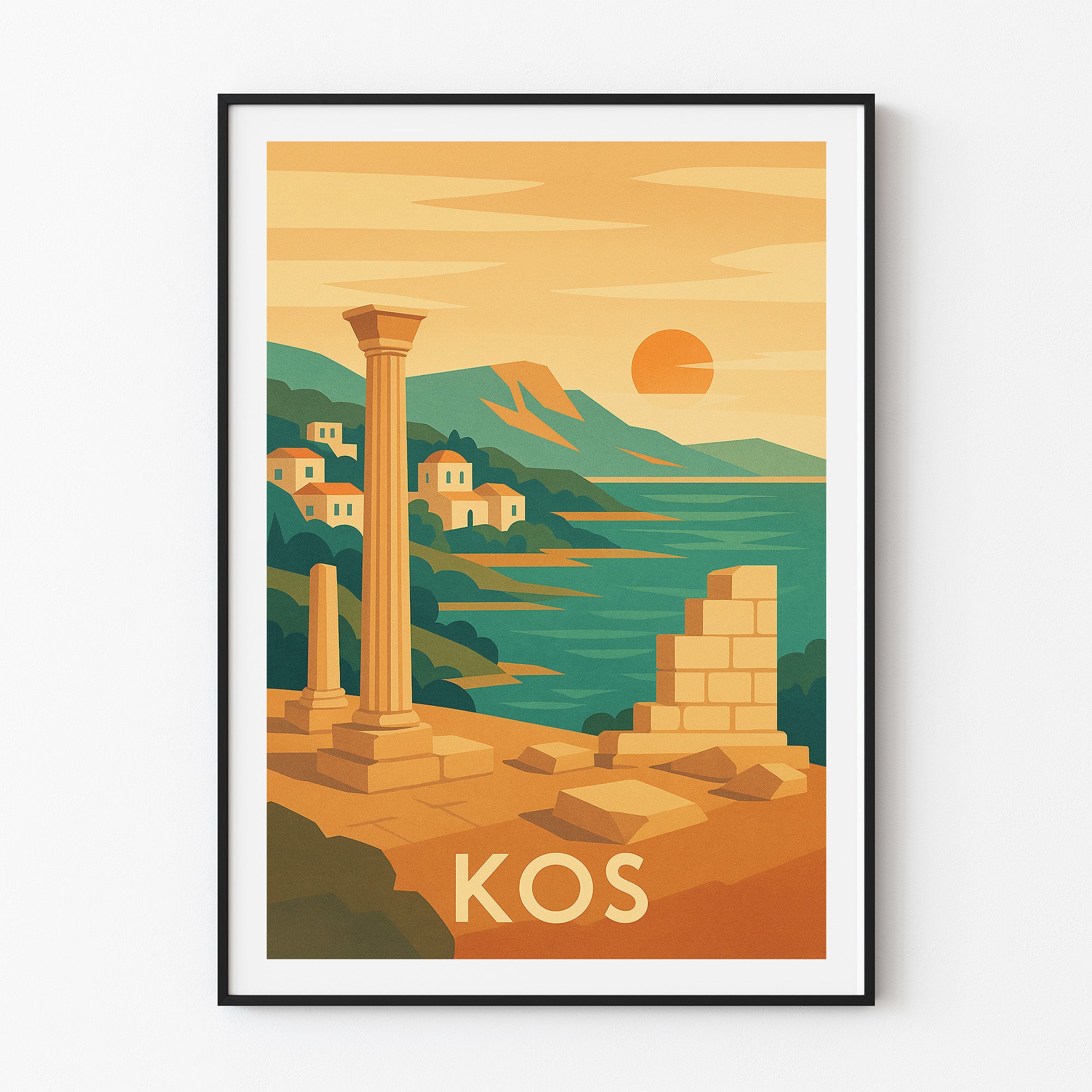 Kos graphic print