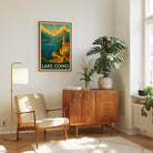 Lake Como graphic print