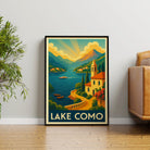 Lake Como graphic print