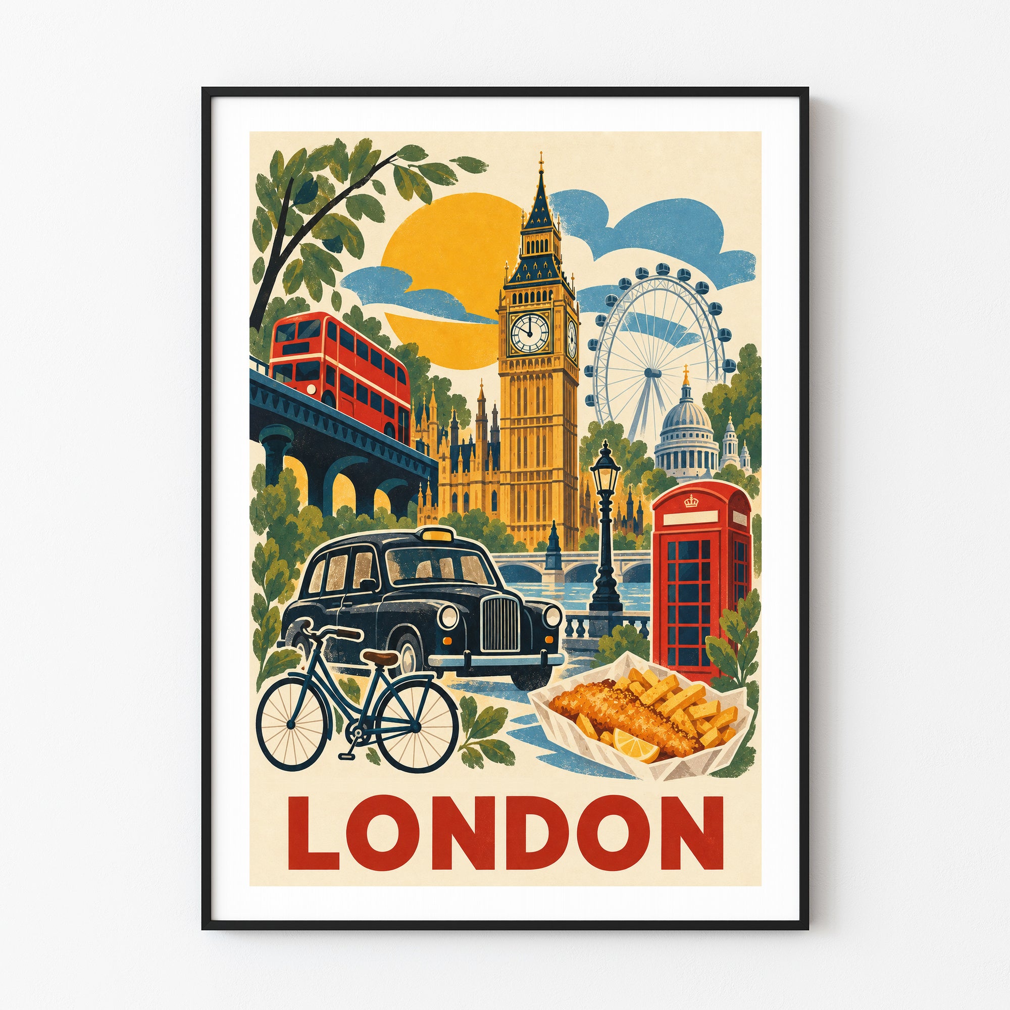 London graphic print