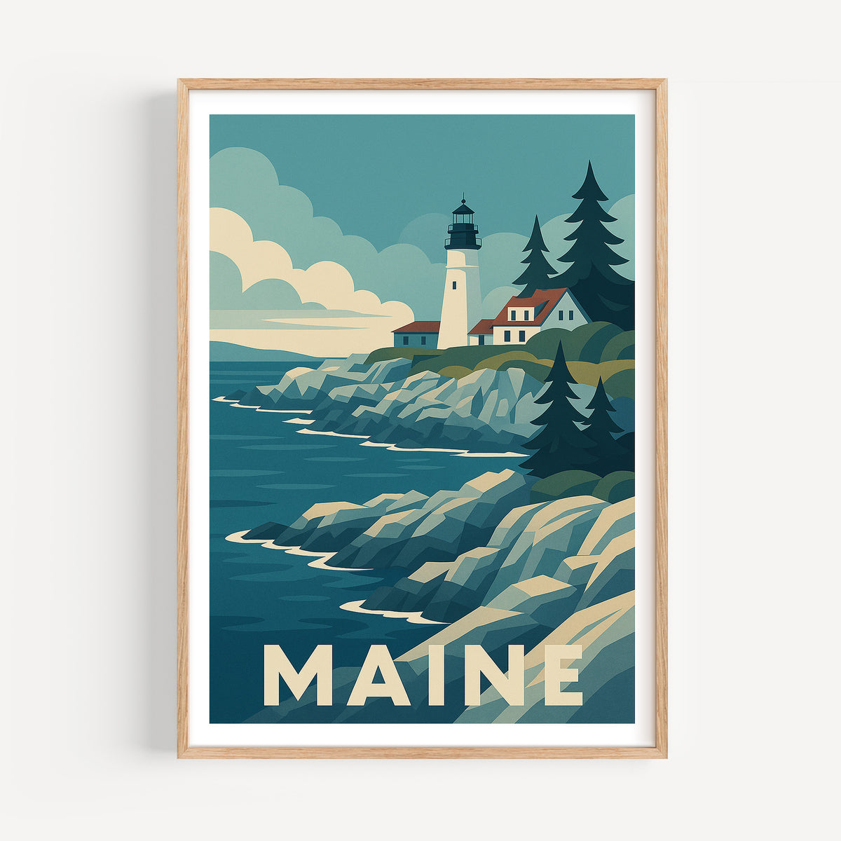 Maine graphic print